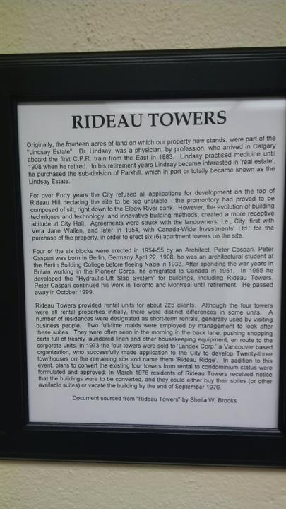 Rideau Towers story